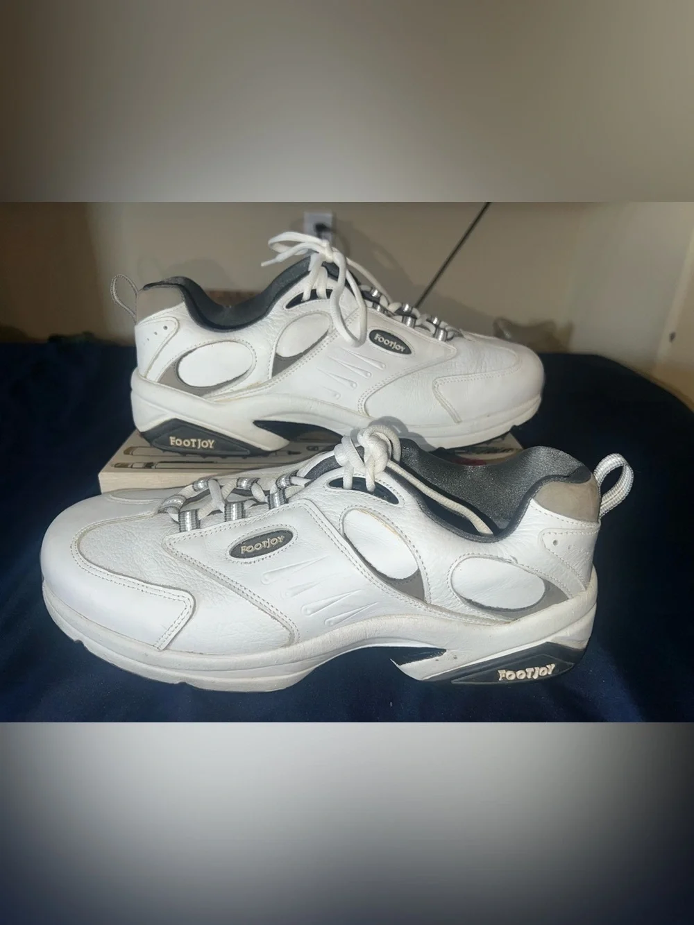 Men’s Footjoy Greenjoy Gray Soft‎ Spikes Golf Sneakers Shoes 57794